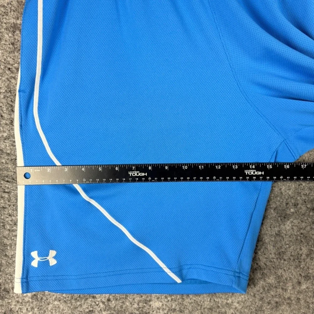 Under‎ Armour Men's XL Blue Mesh Athletic Basketball Shorts Loose Fit Summer
